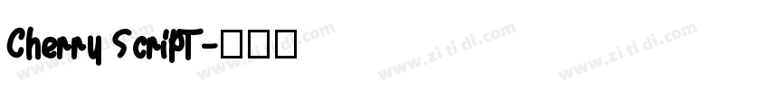 Cherry Script字体转换